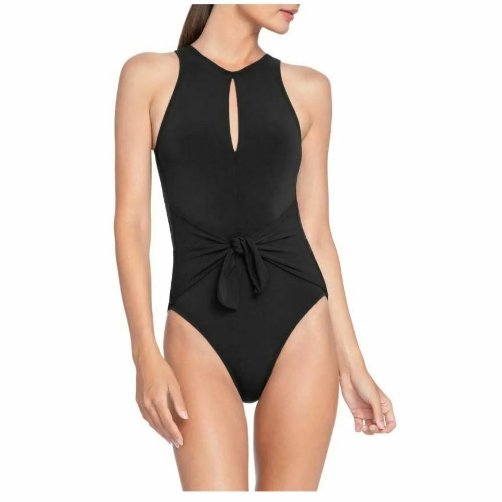 NWOT Robin Piccone Ava One-Piece Keyhole Swimsuit